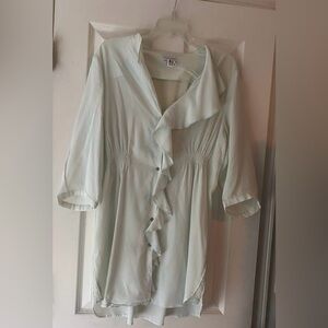 Women’s Soft Surroundings Silky Light Green Dress..size large